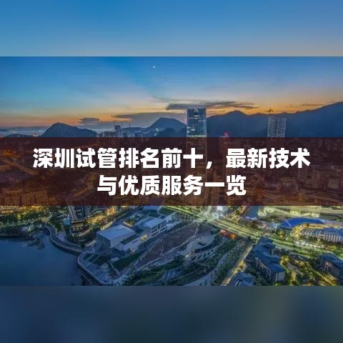 深圳试管排名前十，最新技术与优质服务一览