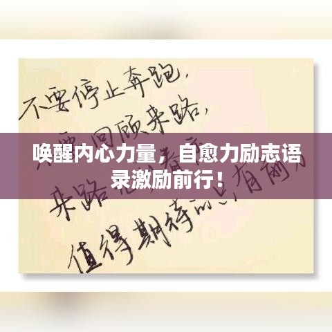 唤醒内心力量，自愈力励志语录激励前行！