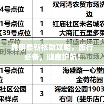 昆明最新核酸攻略，旅行必备，健康护航！