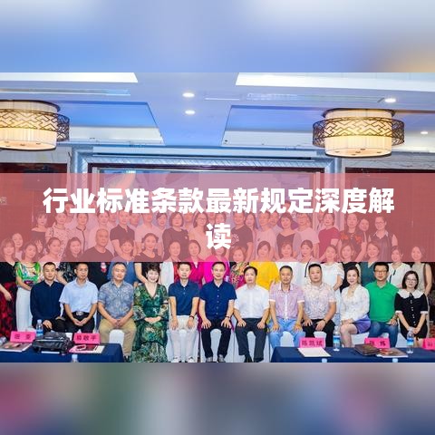 行业标准条款最新规定深度解读
