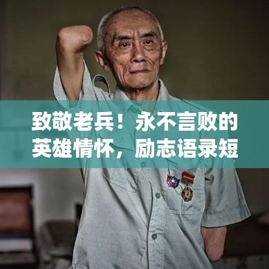 致敬老兵！永不言败的英雄情怀，励志语录短句激励人心