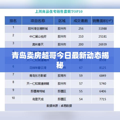 青岛卖房超哥今日最新动态揭秘