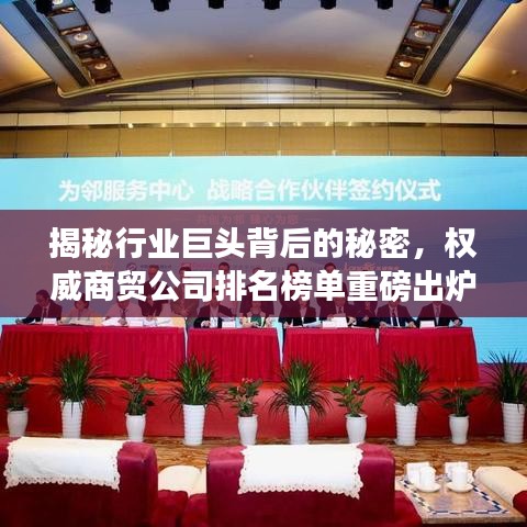 揭秘行业巨头背后的秘密，权威商贸公司排名榜单重磅出炉！