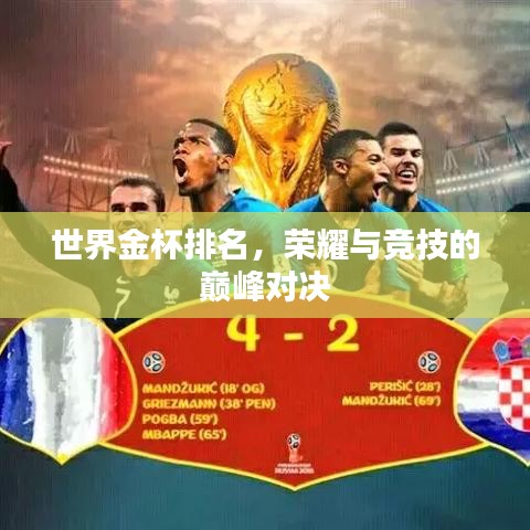 世界金杯排名，荣耀与竞技的巅峰对决