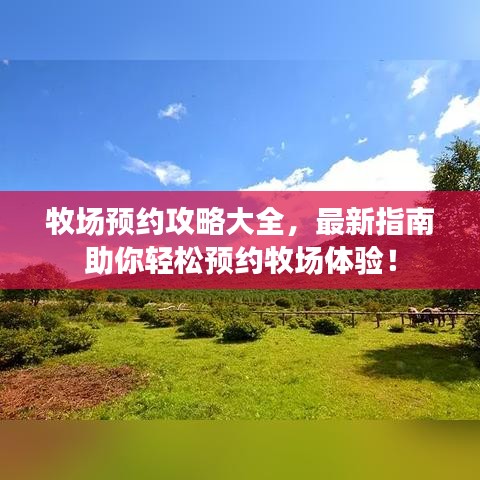牧场预约攻略大全，最新指南助你轻松预约牧场体验！