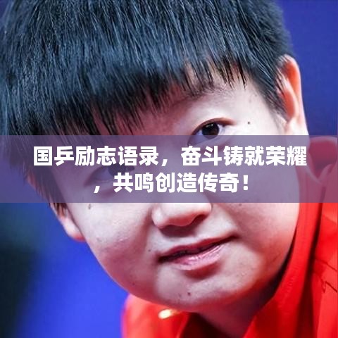 国乒励志语录，奋斗铸就荣耀，共鸣创造传奇！