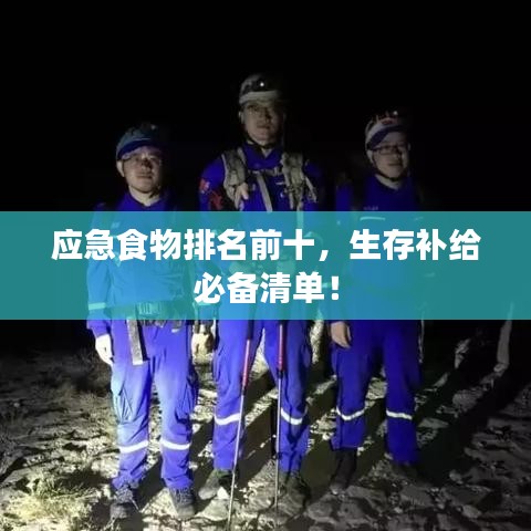 应急食物排名前十，生存补给必备清单！