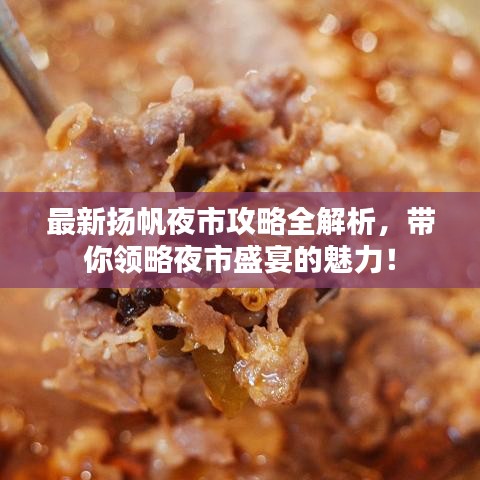最新扬帆夜市攻略全解析，带你领略夜市盛宴的魅力！